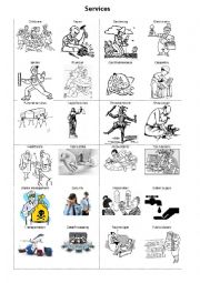 English Worksheet: SERVICES VOCABULARY