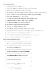 English Worksheet: General Practice