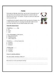 A reading worksheet titled 