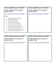 English Worksheet: Mr Bean 2017