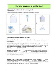 English Worksheet: baby bottle