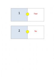 Domino numbers 1-10