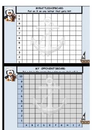 English Worksheet: Battleship