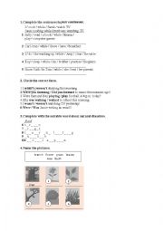 English Worksheet: Past Continuous, Nature, Natural disasters, text about natural disasters