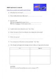 English Worksheet: Brexit