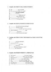 Verbs tense review