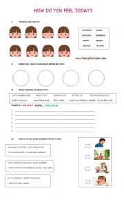 English Worksheet: Emotions and Reading