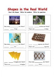 English Worksheet: shapes