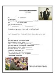 English Worksheet: 50 ways to say good bye