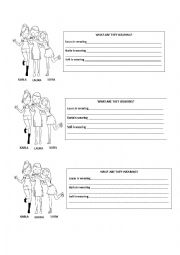 English Worksheet: DESCRIBING CLOTHES