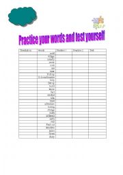 Vocabulary a perfect way to let your students practice vocabulary