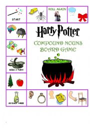 Harry Potter Compound Word Board Game