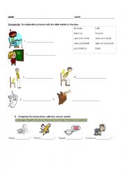 English Worksheet: Imperatives