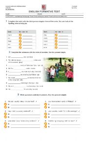 English Worksheet: Present simple present continuous