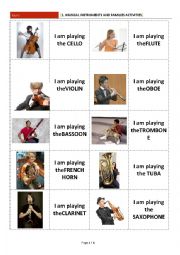 English Worksheet: 1. Musical Instruments and Families ACTIVITIES
