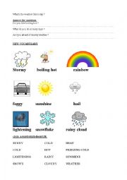 weather basic vocabulary