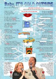 English Worksheet: Tom Jones & Cerys Matthews - Baby its cold outside