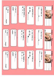 English Worksheet: PHYSICAL APPEARANCE DESCRIPTION 