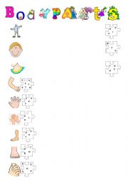 English Worksheet: PARTS OF THE BODY