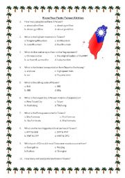 English Worksheet: Taiwan Trivia