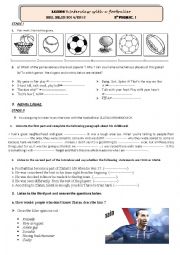 English Worksheet: 2nd form