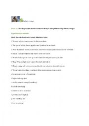 English Worksheet: Fashion Change