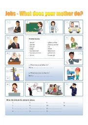 English Worksheet: Jobs