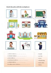 English Worksheet: Workplace