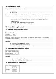 English Worksheet: present simple