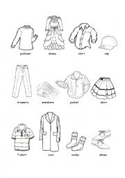 clothes - ESL worksheet by Nefzaoui