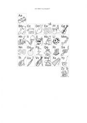 English Worksheet: ALPHABET