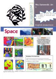 English Worksheet: Art: Space