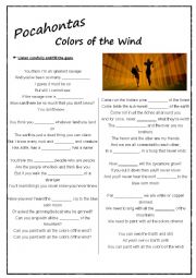 English Worksheet: Song 