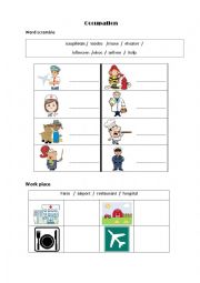 English Worksheet: job