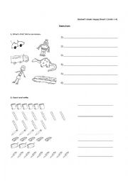 English Worksheet: Happy street 1