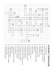 Alphabet Crossword