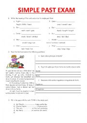 English Worksheet: Simple past