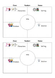 English Worksheet: Story element worksheet