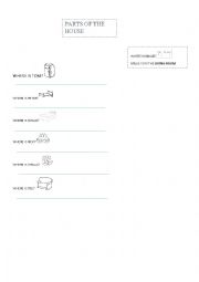 English Worksheet: where is...?