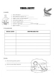 English Worksheet: special class about Egypt