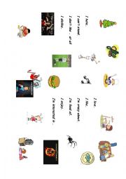 English Worksheet: Talking about likes and dislikes