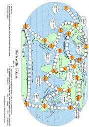 English Worksheet: The Travellers Game