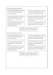 English Worksheet: Read and paste - Reading task