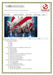 English Worksheet: Ghostbusters (2016)