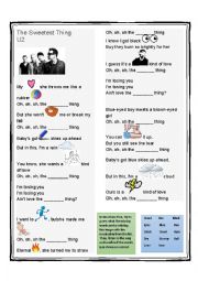 English Worksheet: Superlative song