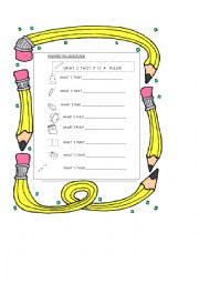 English Worksheet: What s this?