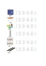 English Worksheet: How many objects