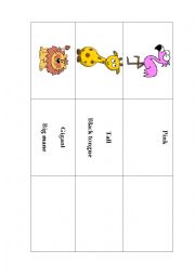 English Worksheet: Animals - zoo