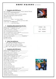 English Worksheet: Best friend by toy box