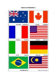 English Worksheet: Country and Nationality 2